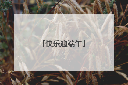 快乐迎端午