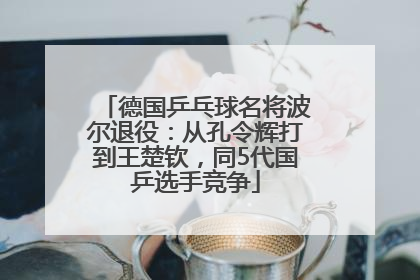 德国乒乓球名将波尔退役：从孔令辉打到王楚钦，同5代国乒选手竞争