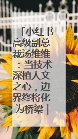 小红书高级副总裁汤维维：当技术深植人文之心，边界终将化为桥梁｜聚焦2025文化强国建设高峰论坛