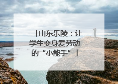 山东乐陵：让学生变身爱劳动的“小能手”