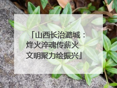 山西长治潞城：烽火淬魂传薪火 文明聚力绘振兴