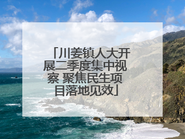 川姜镇人大开展二季度集中视察 聚焦民生项目落地见效