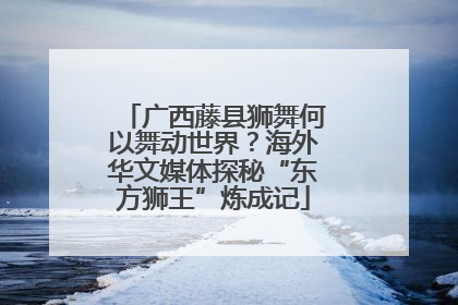 广西藤县狮舞何以舞动世界？海外华文媒体探秘“东方狮王”炼成记