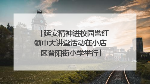 延安精神进校园暨红领巾大讲堂活动在小店区晋阳街小学举行