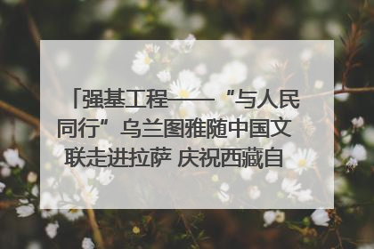强基工程——“与人民同行”乌兰图雅随中国文联走进拉萨 庆祝西藏自治区成立60周年