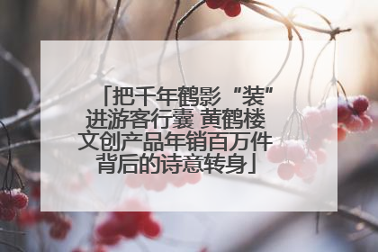 把千年鹤影“装”进游客行囊 黄鹤楼文创产品年销百万件背后的诗意转身