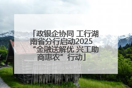 政银企协同 工行湖南省分行启动2025“金融送解优 兴工助商惠农”行动