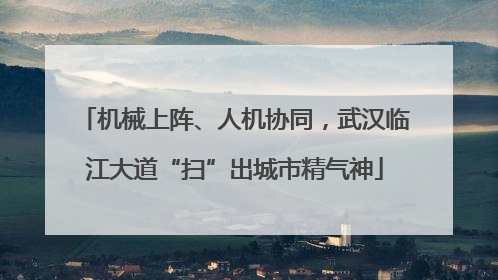 机械上阵、人机协同，武汉临江大道“扫”出城市精气神