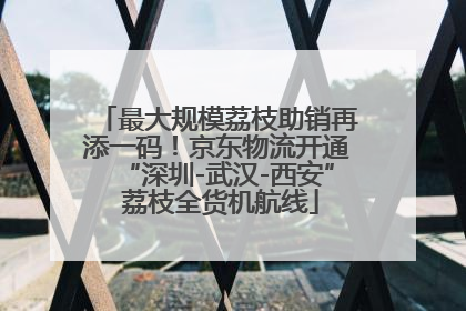 最大规模荔枝助销再添一码！京东物流开通“深圳-武汉-西安” 荔枝全货机航线