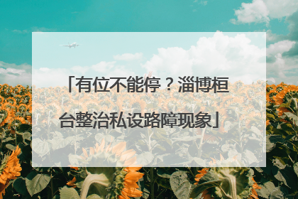 有位不能停？淄博桓台整治私设路障现象