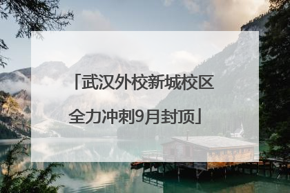 武汉外校新城校区全力冲刺9月封顶