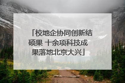 校地企协同创新结硕果 十余项科技成果落地北京大兴