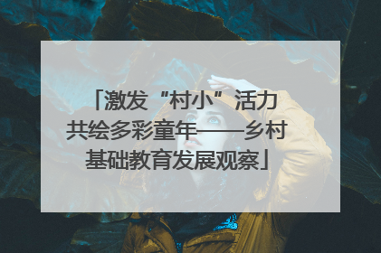 激发“村小”活力 共绘多彩童年——乡村基础教育发展观察