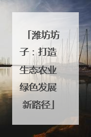 潍坊坊子：打造生态农业绿色发展新路径