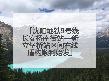 沈阳地铁9号线长安桥南街站—新立堡桥站区间右线盾构顺利始发