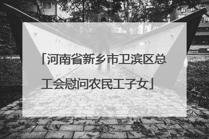 河南省新乡市卫滨区总工会慰问农民工子女