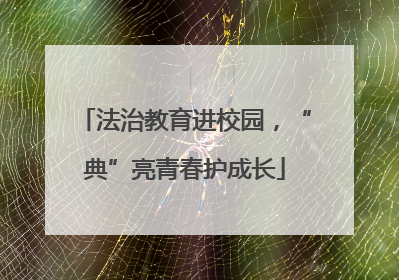 法治教育进校园，“典”亮青春护成长