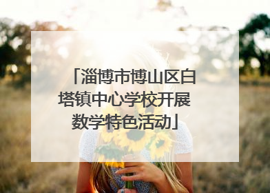 淄博市博山区白塔镇中心学校开展数学特色活动