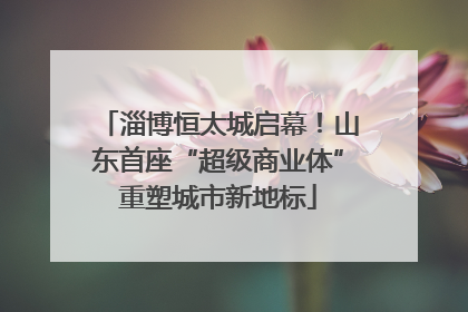 淄博恒太城启幕！山东首座“超级商业体”重塑城市新地标