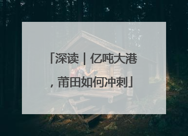 深读｜亿吨大港，莆田如何冲刺