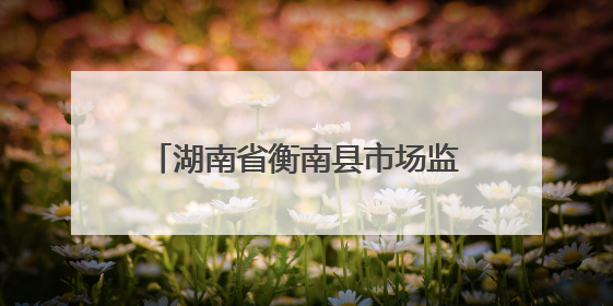 湖南省衡南县市场监管局：以精准“处方”助力企业高质量发展