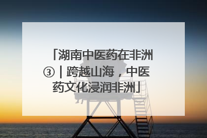 湖南中医药在非洲③｜跨越山海，中医药文化浸润非洲