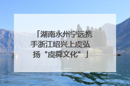 湖南永州宁远携手浙江绍兴上虞弘扬“虞舜文化”