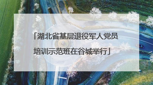 湖北省基层退役军人党员培训示范班在谷城举行