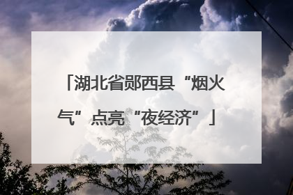 湖北省郧西县“烟火气”点亮“夜经济”