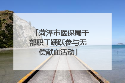 菏泽市医保局干部职工踊跃参与无偿献血活动