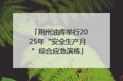 荆州油库举行2025年“安全生产月”综合应急演练