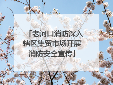 老河口消防深入辖区集贸市场开展消防安全宣传