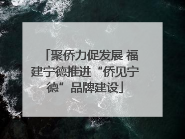 聚侨力促发展 福建宁德推进“侨见宁德”品牌建设