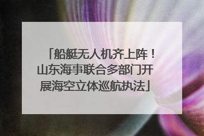 船艇无人机齐上阵！山东海事联合多部门开展海空立体巡航执法