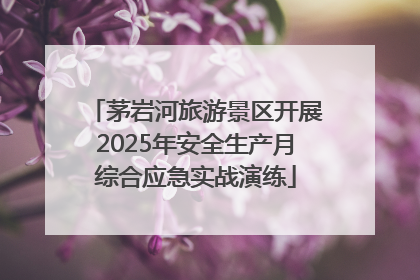 茅岩河旅游景区开展2025年安全生产月综合应急实战演练