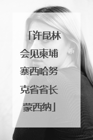 许昆林会见柬埔寨西哈努克省省长蒙西纳