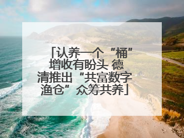 认养一个“桶” 增收有盼头 德清推出“共富数字渔仓”众筹共养