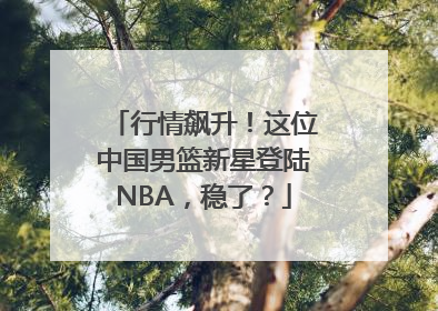 行情飙升！这位中国男篮新星登陆NBA，稳了？