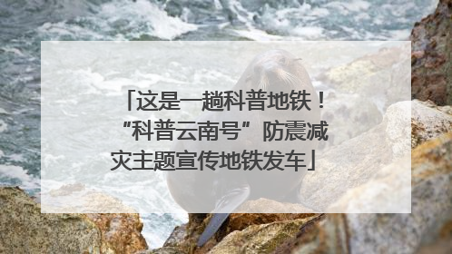 这是一趟科普地铁！“科普云南号”防震减灾主题宣传地铁发车