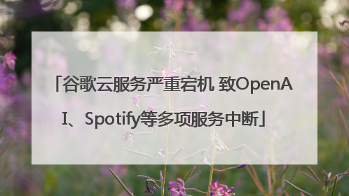 谷歌云服务严重宕机 致OpenAI、Spotify等多项服务中断