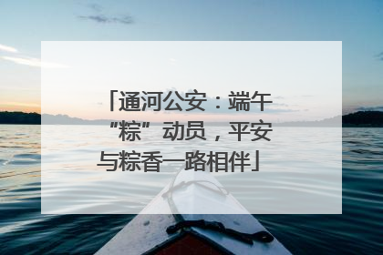 通河公安：端午“粽”动员，平安与粽香一路相伴