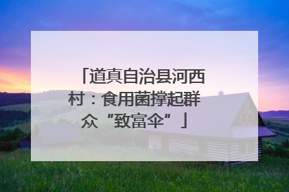 道真自治县河西村：食用菌撑起群众“致富伞”