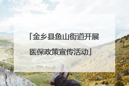 金乡县鱼山街道开展医保政策宣传活动
