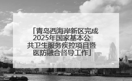 青岛西海岸新区完成2025年国家基本公共卫生服务疾控项目暨医防融合督导工作