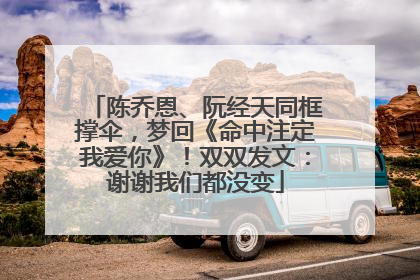 陈乔恩、阮经天同框撑伞，梦回《命中注定我爱你》！双双发文：谢谢我们都没变