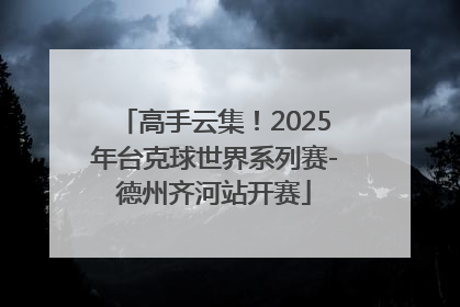 高手云集！2025年台克球世界系列赛-德州齐河站开赛