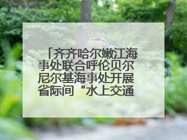 齐齐哈尔嫩江海事处联合呼伦贝尔尼尔基海事处开展省际间“水上交通安全知识进校园”活动