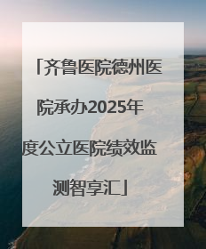 齐鲁医院德州医院承办2025年度公立医院绩效监测智享汇
