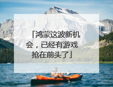 鸿蒙这波新机会，已经有游戏抢在前头了