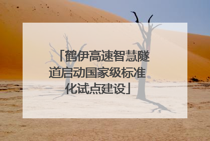 鹤伊高速智慧隧道启动国家级标准化试点建设